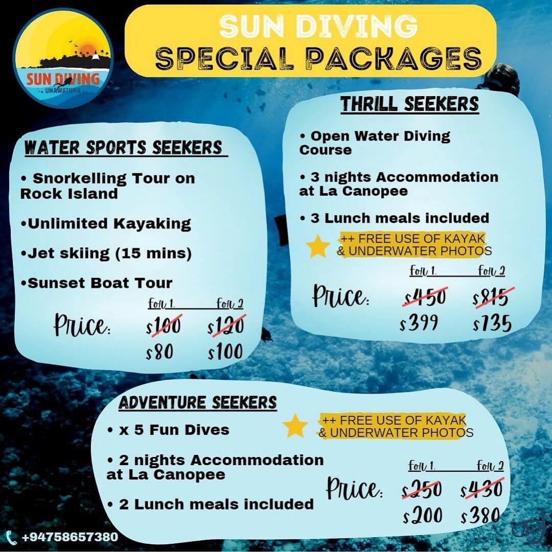 scuba diving full packages in sri lanka